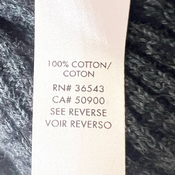 Calvin Klein Charcoal Gray & Black Full Zip Knit SweaterJacket Men’s Size XL - Picture 9 of 10